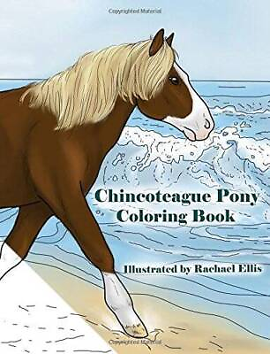 #ad Chincoteague Pony Coloring Book Paperback By Ellis Rachael VERY GOOD $11.80