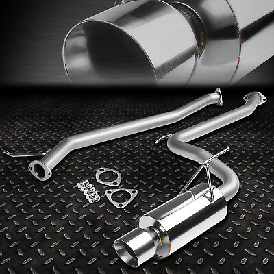 #ad For 03 06 Honda Accord CM7 CM8 Coupe 4quot;Rolled Muffler Tip Catback Exhaust System $144.99