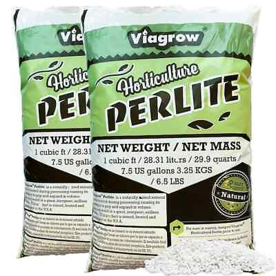 #ad Perlite White Planting Soil Organic Additive Growing Medium 59.8qt 2 1cu ft Bags $29.40