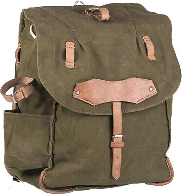 #ad Romanian Rucksack OD Used OD Green Canvas Rucksack Dimensions: 18quot; x 13quot; x 5quot; $37.09