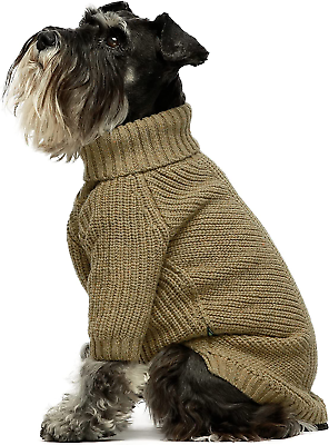 #ad Thermal Knitted Dog Sweater Doggy Winter Coat Pet Clothes Doggie Turtleneck Jack $24.88