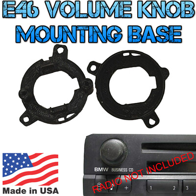 #ad NEW BUTTON MOUNT BMW E46 CD53 Business CD Player Radio Volume Knob Repair DIY $22.95