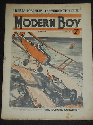 #ad The Modern Boy August 20th 1938 inc Biggles Flies North by W E Johns Part 5 GBP 19.99