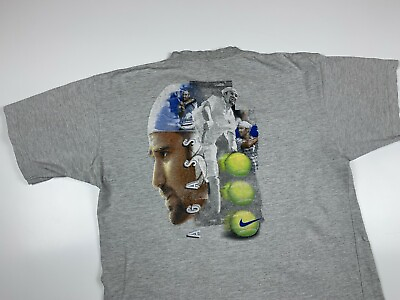 #ad 90#x27;s Nike Andre Agassi Tennis Vintage Men#x27;s T shirt Size XL $85.00