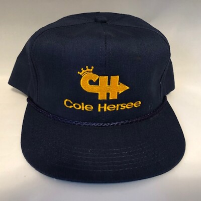 #ad VTG Cole Hersee Company Hat Cap Adjustable OSFM K Products Blue Trucker Made USA $14.97
