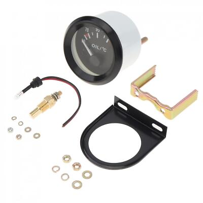 #ad 2quot; 52MM 12V 50 150 ℃ LED Electrical Car Oil Temp Temperature Gauge Meter Sensor $12.21