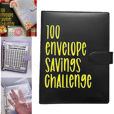 #ad 100 Envelope Challenge Budget Planner $5050 Money Saving Cash Challenge Book $16.99