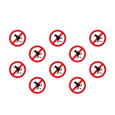 #ad 10 Sheets No Peeing Dog Poop Signs for Property $8.63