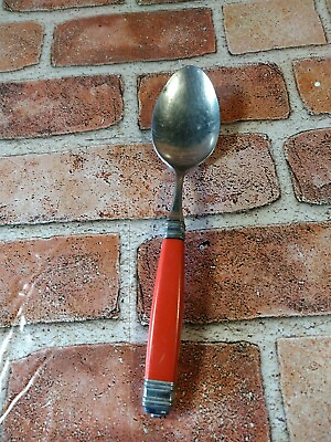 #ad SPOON Vintage MIKASA stainless: Red $5.99