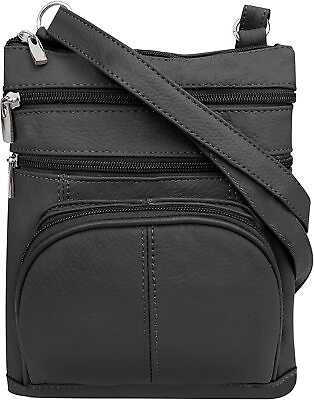 #ad TOVOSO Crossbody Bag for Women Genuine Leather Multi Pocket Purse with Adjustab $19.99