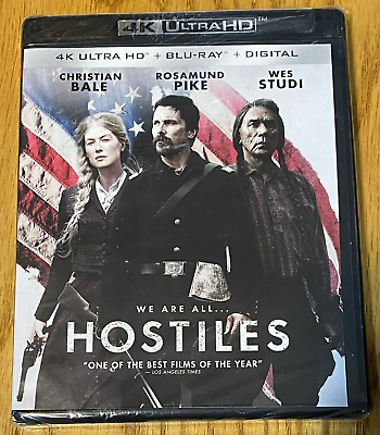 #ad Hostiles 4K Ultra HD Blu ray Digital Christian Bale *NEW SEALED* FREE SHIP $13.95
