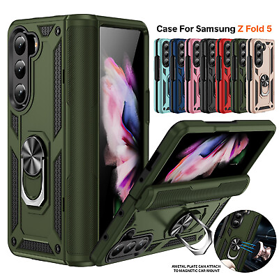 #ad Military Rugged Shockproof Holder Magnetic Case For Samsung Galaxy Z Fold 5 4 3 $9.01
