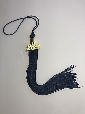 #ad Navy Color Graduation Tassel With Gold Date Drop 2024 NEW $5.98