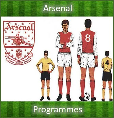 #ad Programme Arsenal Football Club Home Highbury Programmes 1980 to 1986 Various GBP 3.25