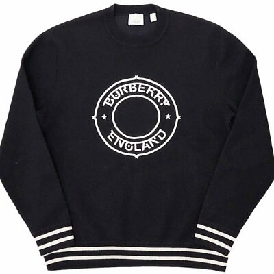 #ad Burberry Logo Graphic Sweatshirt Circle Rubber Print 8036088 Black M 0317 Used $305.35