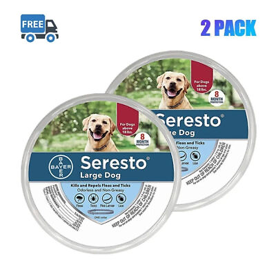 #ad 2 Pack Fleaamp;Tick Collar For Large Dogs 8 Month Protection Collars Diameter70cm P $28.97