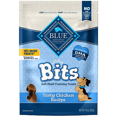 #ad BlueBuffalo BLUE Bits Training Treats Chicken Flavor Soft Treats Dog Whole Grain $14.98
