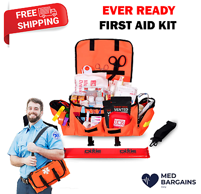#ad Ever Ready First Aid EMT Trauma Kit Fully Stocked w Bandages Shears amp; Chest Seal $99.95