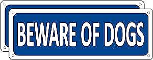 #ad Beware of Dog Signs for Fence 2 Pack Metal Dog Beware of Dog Sign C07A $8.08