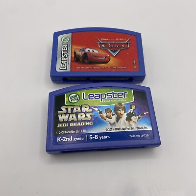 #ad LeapFrog Leapster Star Wars Jedi And Disney Pixar Card Reading Learning Game Lot $9.99