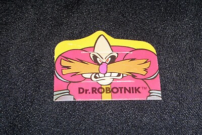 #ad Sonic the Hedgehog Dr Robotnik 1993 Cracker Jack Pencil Topper Sega Cartoon Card $8.00