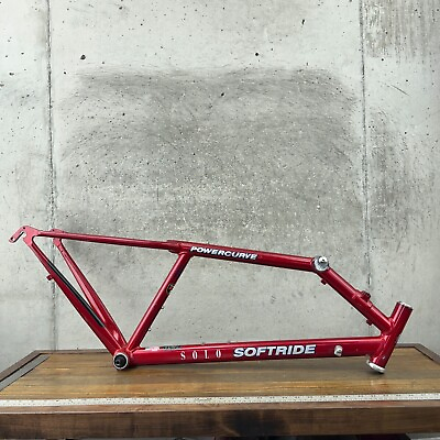 #ad Vintage Softride Solo Powercurve Frame 700c USA Red Road Race Soft Ride Bike $202.99