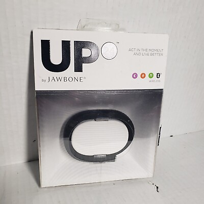 #ad Jawbone JL01 52M US SIZE LARGE Wristband Activity Tracker with Bluetooth Onyx $11.19
