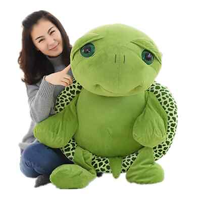 #ad 80cm 100cm Plush Toy Big Eyes Tortoise Soft Animal Turtles Dolls for Kids Gift $82.02