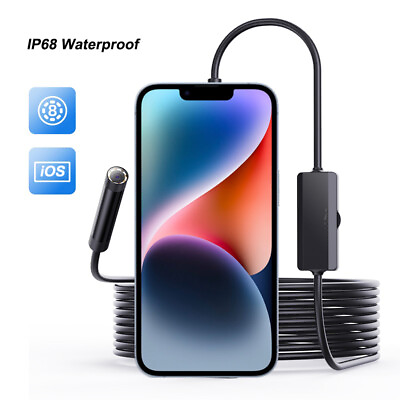#ad Direct Plug To iPhone iOS Borescope Endoscope Snake Inspection Camera Waterproof $18.95