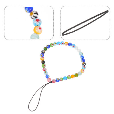 #ad Colorful Gemstone Cell Charm Lanyard for Men $8.07