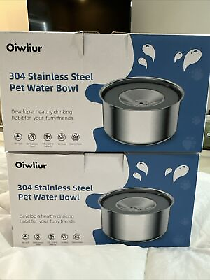 #ad Dog Water High Quality Bowl Splash Spill proof Feeder Dish Water Bowl No Slip $15.59