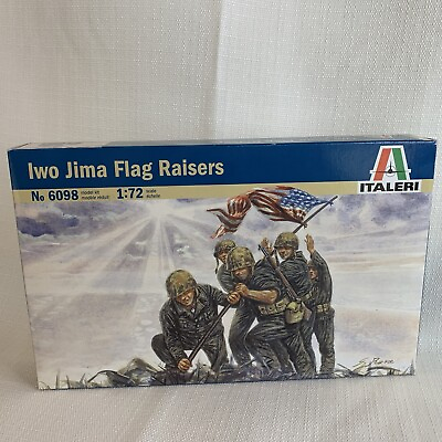 #ad Italeri 1 72 Iwo Jima Flag Raisers USMC #6098 Opened New Complete $14.99