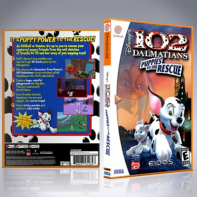 #ad Dreamcast Custom Case NO GAME 102 Dalmatians Puppies to the Rescue $9.99