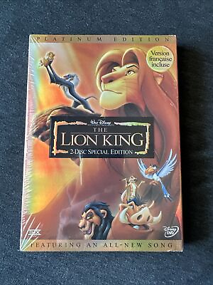 #ad Walt Disney The Lion King 1994 DVD 2 Disc Set Platinum Edition New Sealed $17.50