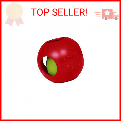 #ad Jolly Pets Teaser Ball Dog Toy Medium 6 Inches Red $15.14