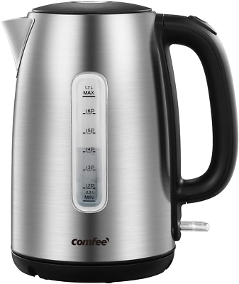 #ad Stainless Steel Electric Kettle 1.7 Liter Tea Kettle Electric amp; Hot Water Kettl $29.10
