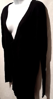 #ad Mix It Womens Black Top Long Sleeves Size XL #999 $10.88