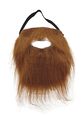 #ad Brown Full Beard and Mustache Costume Accessory $7.99