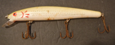 #ad Vintage Bomber Heavy Duty Long A Saltwater Lure Fishing Pearl Yellow 3 Hook $9.95