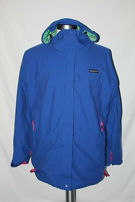 #ad Patagonia Blue Full Zip Womens Jacket Hoodie sz14 $50.00