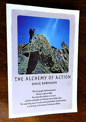 #ad The Alchemy of Action by Doug Robinson Signed Only 1000 Copies Printed Climbing $17.95