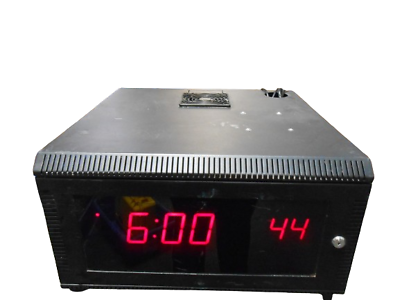 #ad BRG Precision Products 12 x 6 Black Digital Ethernet Scientific Clock $149.99