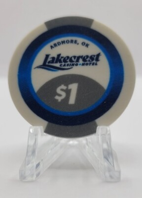 #ad Lakecrest Hotel Casino Ardmore Oklahoma 2024 $1 Chip quot;UNCIRCULATEDquot; $4.00