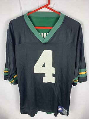 #ad VTG Reebok Green Bay Packers #4 Brett Favre Reversible NFL Jersey Mens Sz 48 $21.25