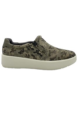 #ad Clarks Collection Slip On Sneakers Layton Step Olive Camo $49.99