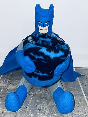 #ad Batman Plush amp; Pillow Set Lot Super Hero Childrens Kids Stuffed Animal DC Comics $49.99