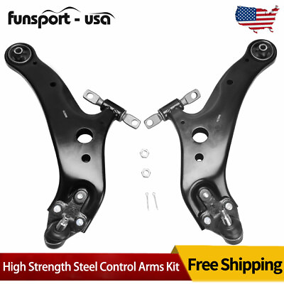 #ad 2pc Front Lower Control Arms W Ball Joints for Toyota Highlander Venza Lexus RX $62.99