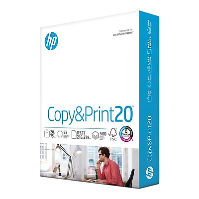 #ad HP Copy amp; Print20 20lb 8.5 x 11 500 Sheets $8.98
