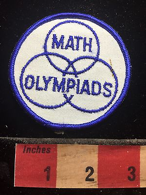 #ad Vtg MATH OLYMPIADS Patch Mathematics Competition 72Y4 $6.11