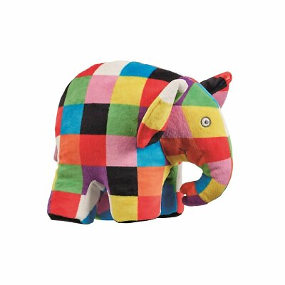 #ad ELMER THE PATCHWORK ELEPHANT ELMER 8quot; PLUSH SOFT TOY FROM BIRTH NEW WITH TAGS $19.75